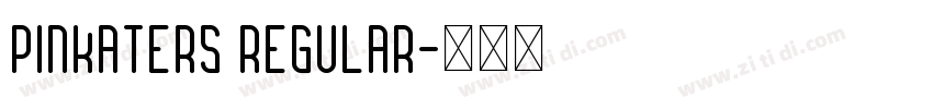 Pinkaters Regular字体转换